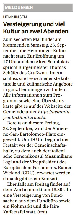 Zeitungsartikel